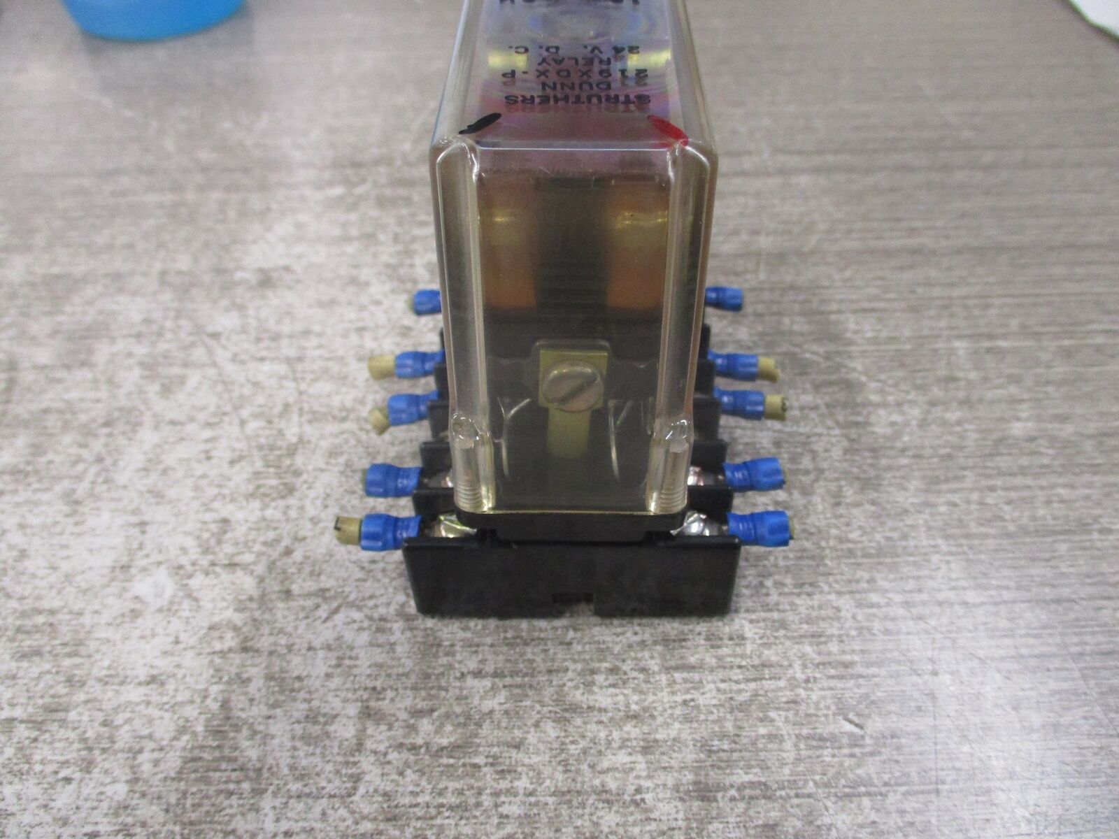 Struthers Dunn Relay 219XDX-P 24VDC Coil W/Base Used