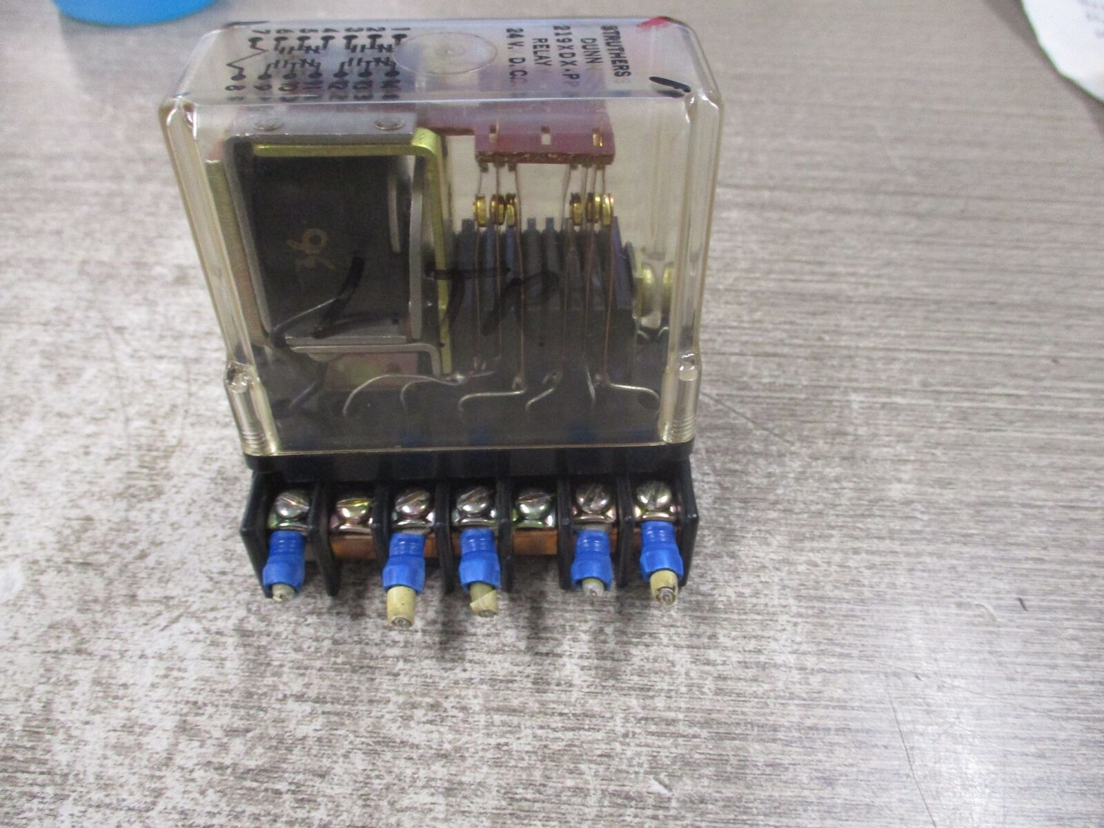 Struthers Dunn Relay 219XDX-P 24VDC Coil W/Base Used