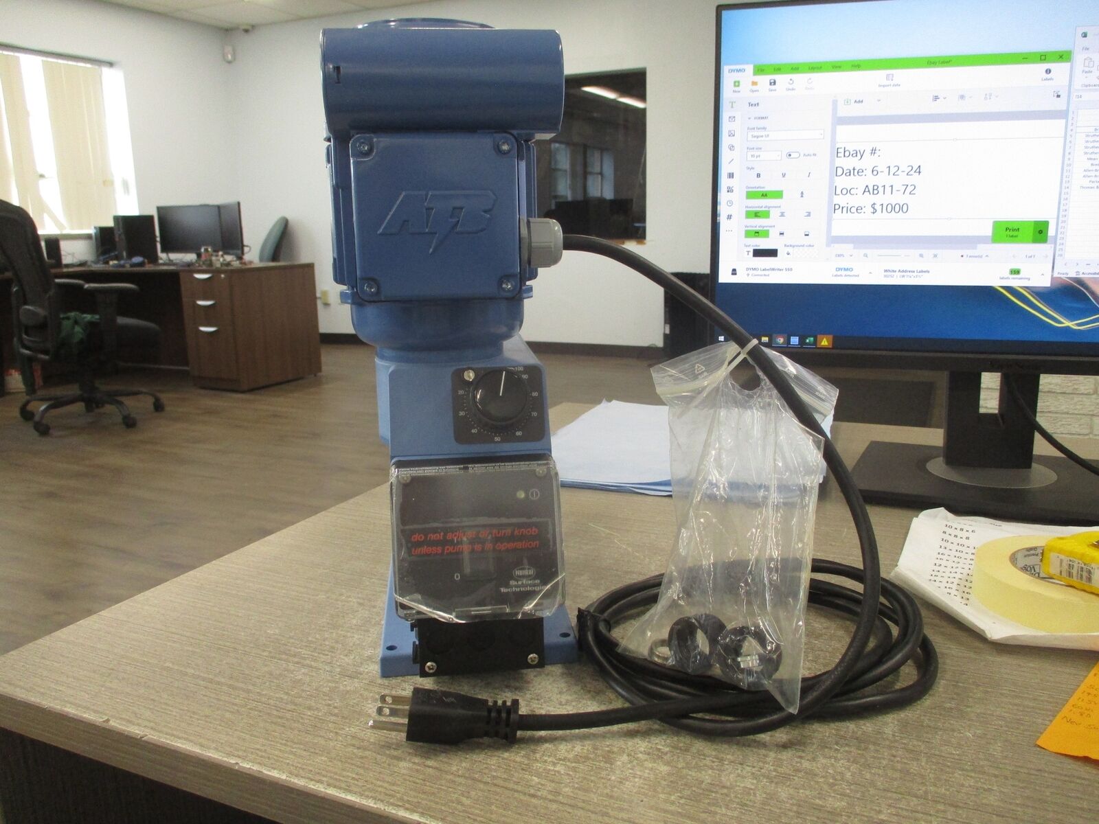 Henkel HST 5 Pump E1000160PV10PTPTPV9909022828PV999901 5GPH 145 PSI 115V 60Hz 1.