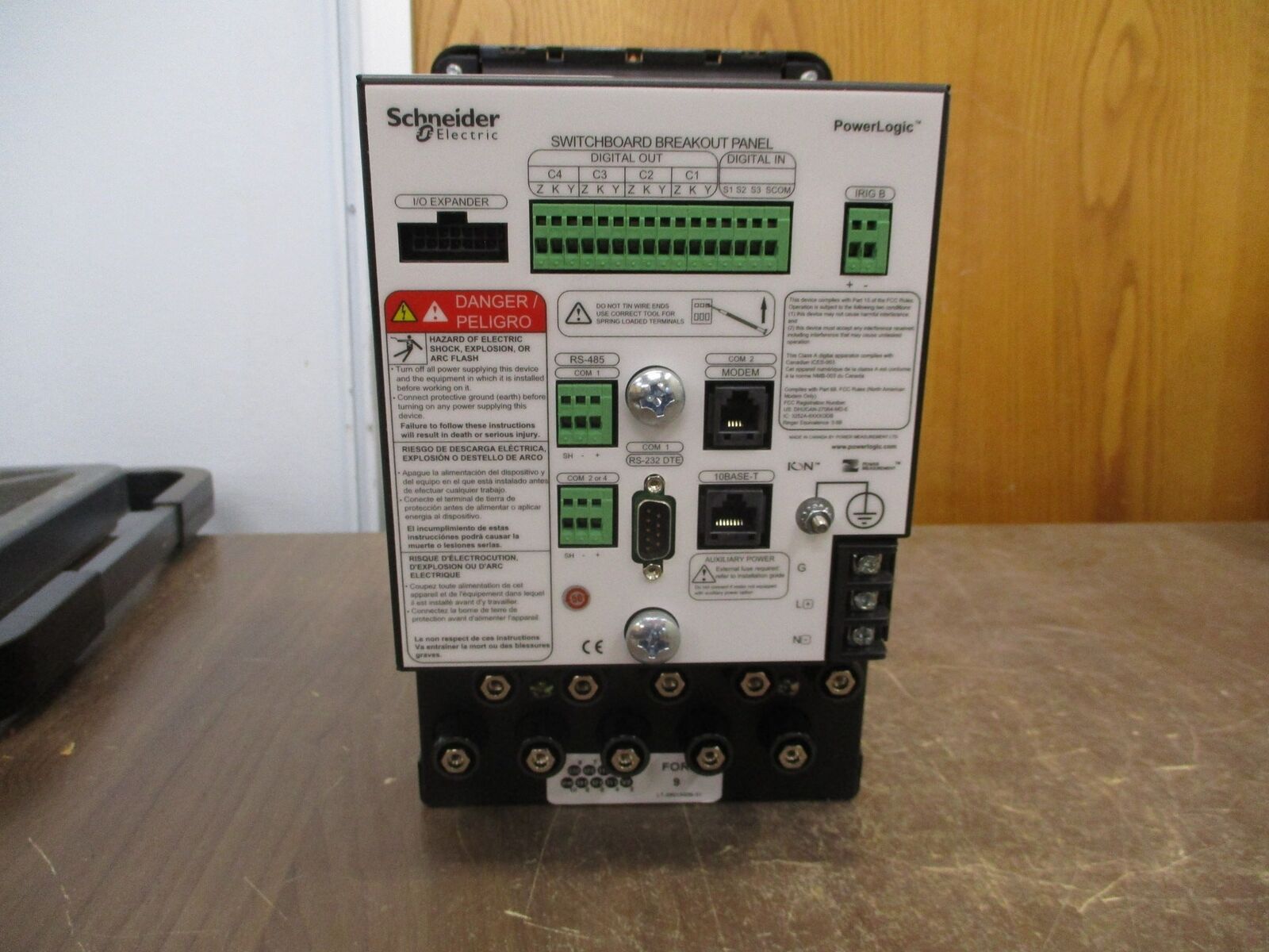 Square D PowerLogic ION 8600 Power Meter S8600A4C0H6A0A0A Used