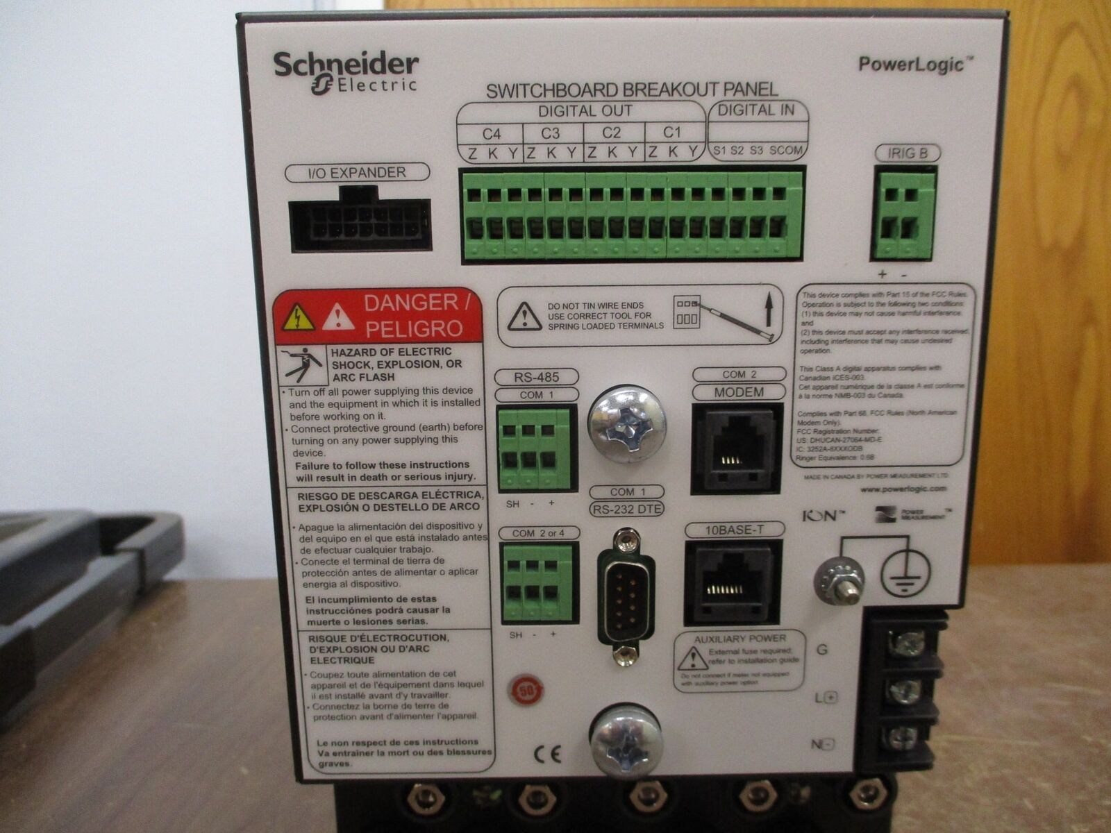 Square D PowerLogic ION 8600 Power Meter S8600A4C0H6A0A0A Used