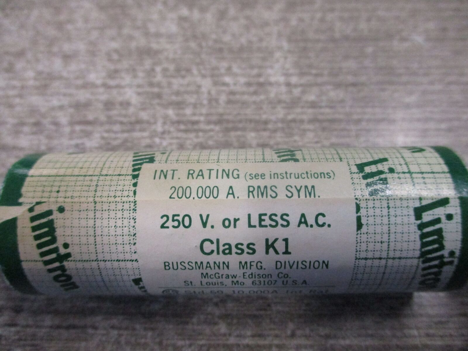 Buss Limitron Fuse KTN 100 250V 100A Used
