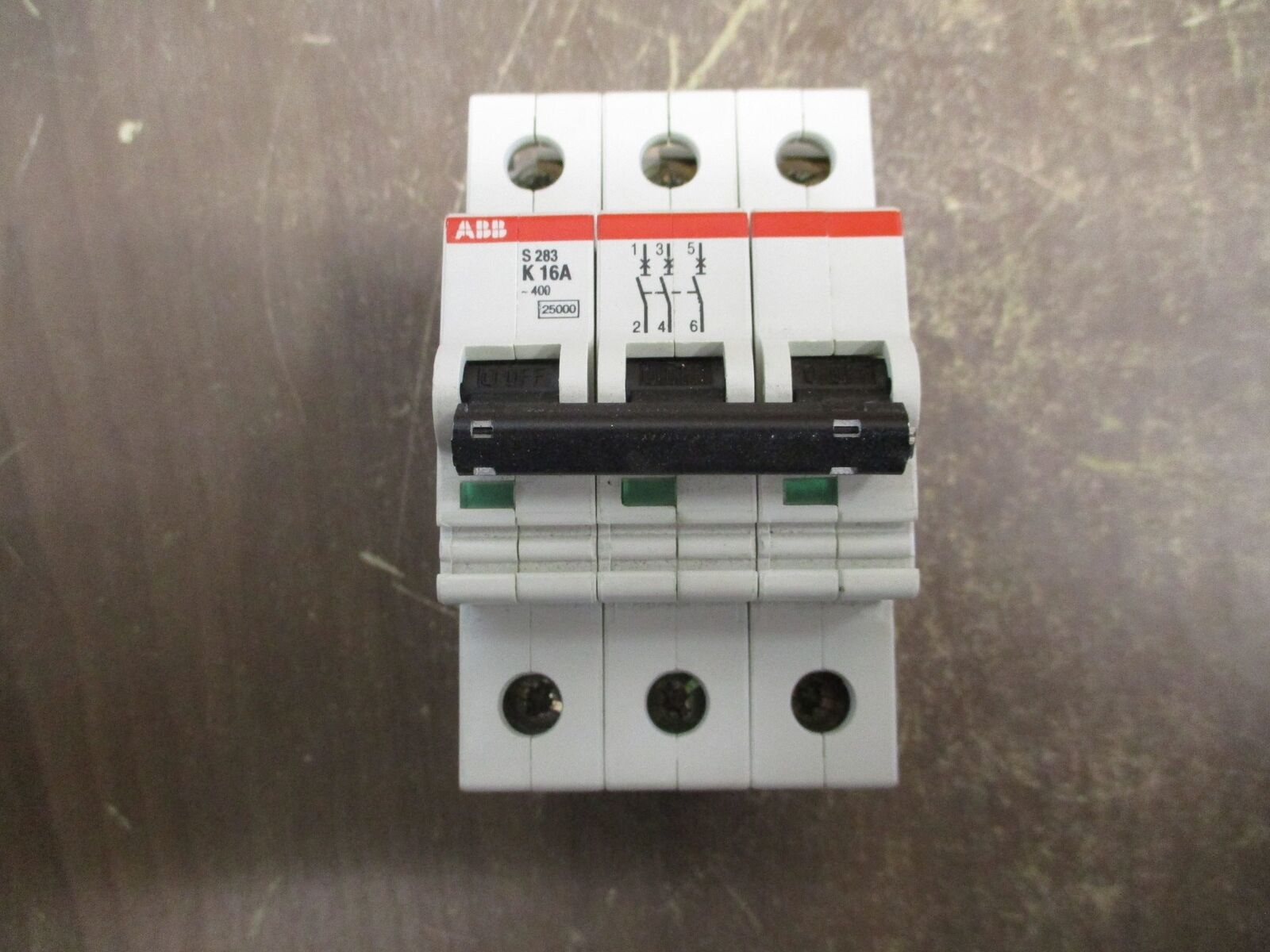 ABB Circuit Breaker S 283 K 16A 400V 16A 3P Used