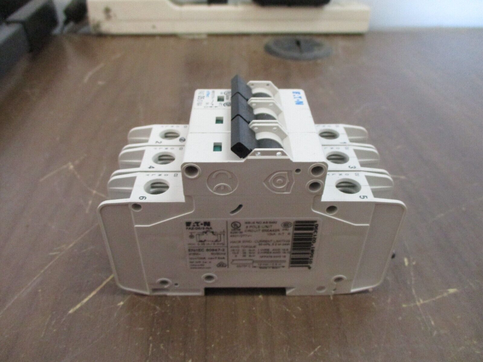 Eaton Circuit Breaker FAZ-D5 / 3-NA 5A 480Y/277V 3P Used
