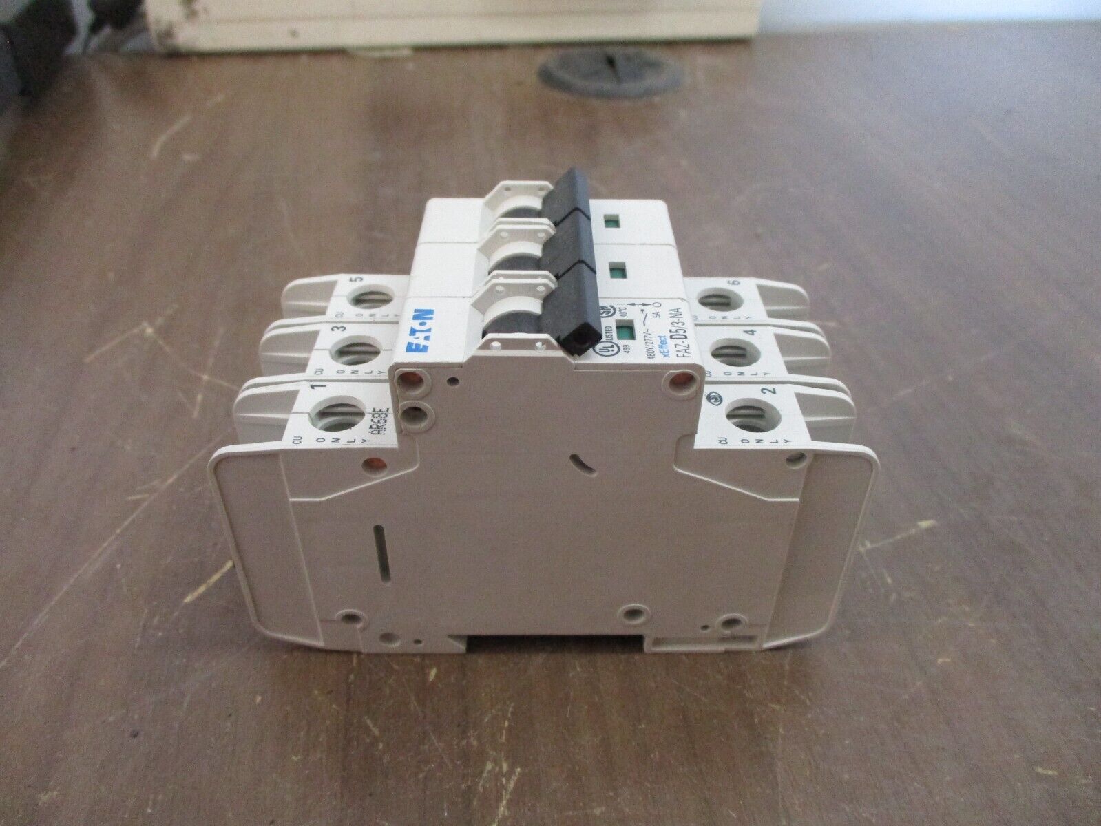Eaton Circuit Breaker FAZ-D5 / 3-NA 5A 480Y/277V 3P Used