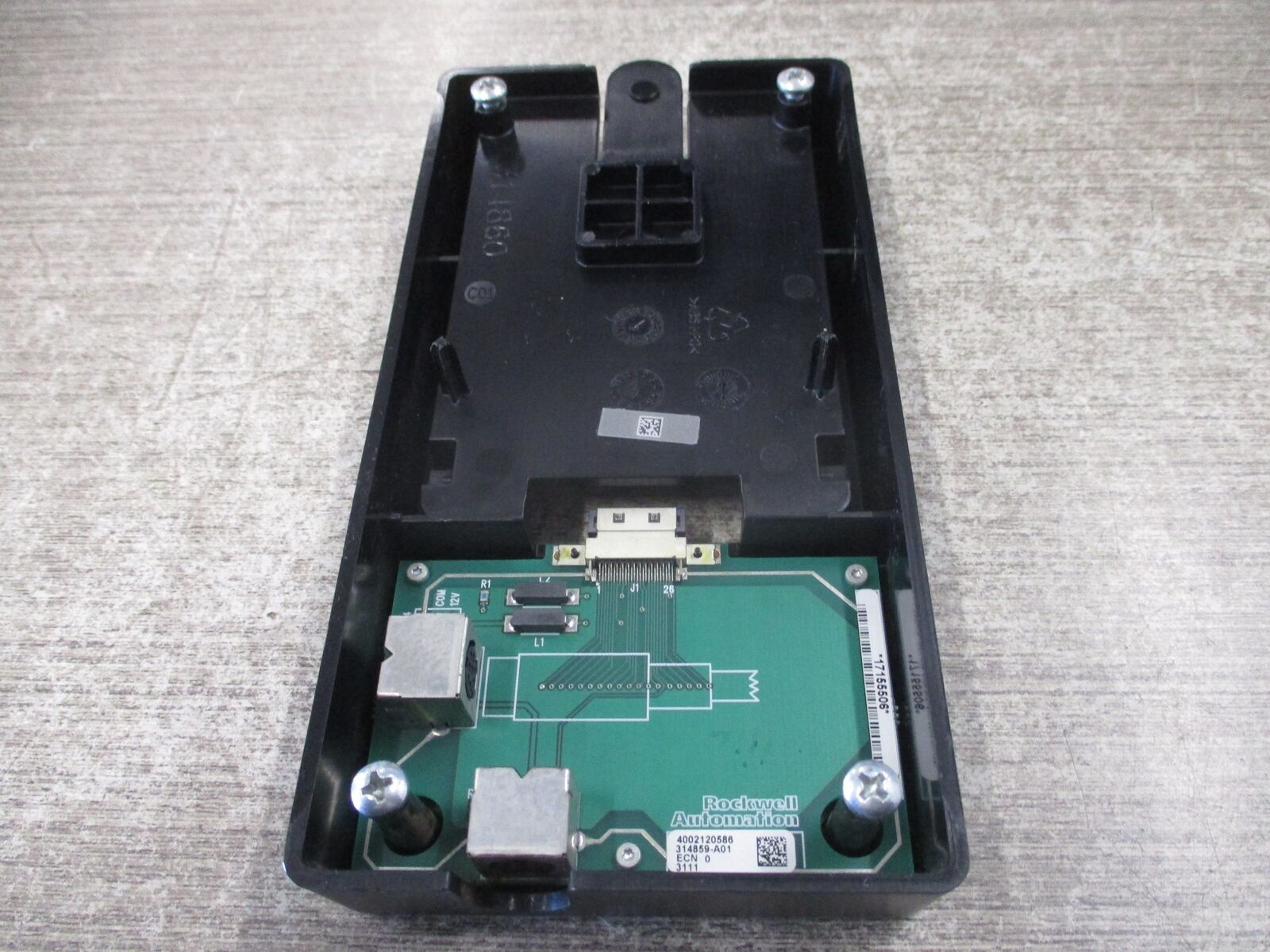 Allen-Bradley Door Mount Bezel 20-HIM-B1 Ser. A 12VDC 280mA Used
