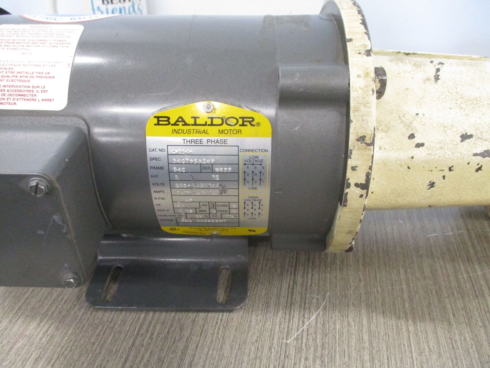 Viking Pump Spur Gear Pump W/Motor SG-0716-G0 1HP 1725RPM 208-230/460V 3Ph 60Hz