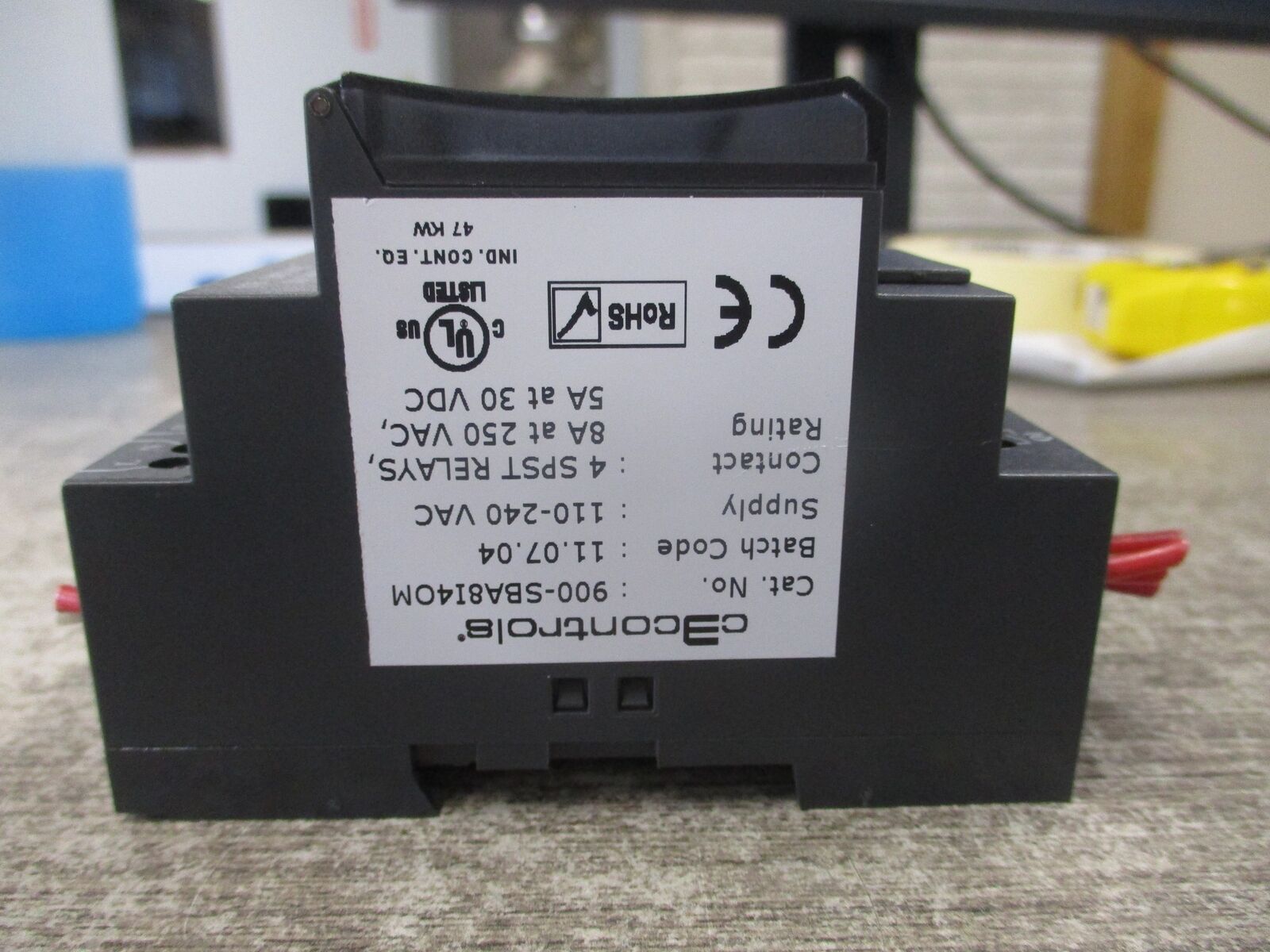 C3 Controls Smart Programmable Relay 900-SBA8I4OM 110-240VAC Used