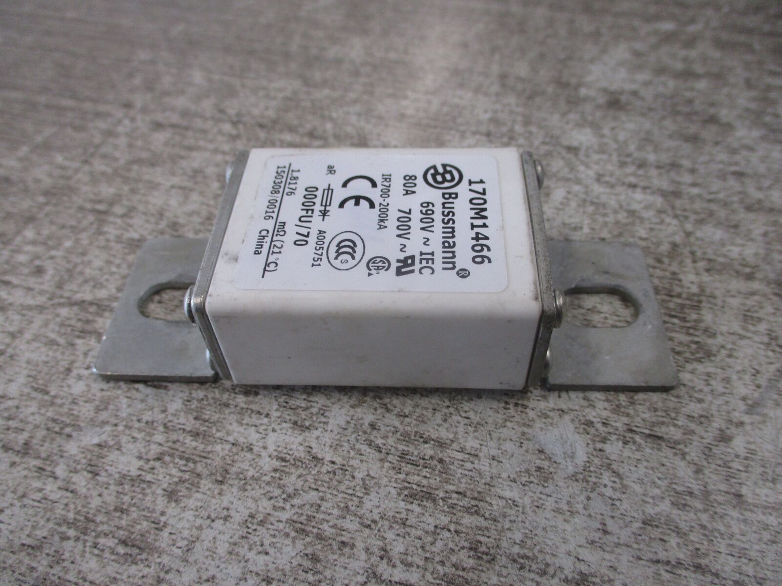 Bussmann Fuse 170M1466 80A 700V Used