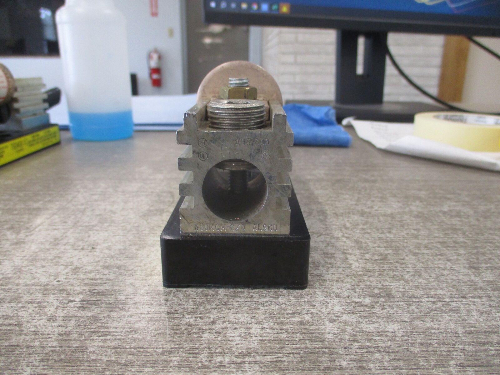 Buss Fuseholder W/Fuse T60400-1C 400A 600V 1P W/JJS-400 Fuse Used
