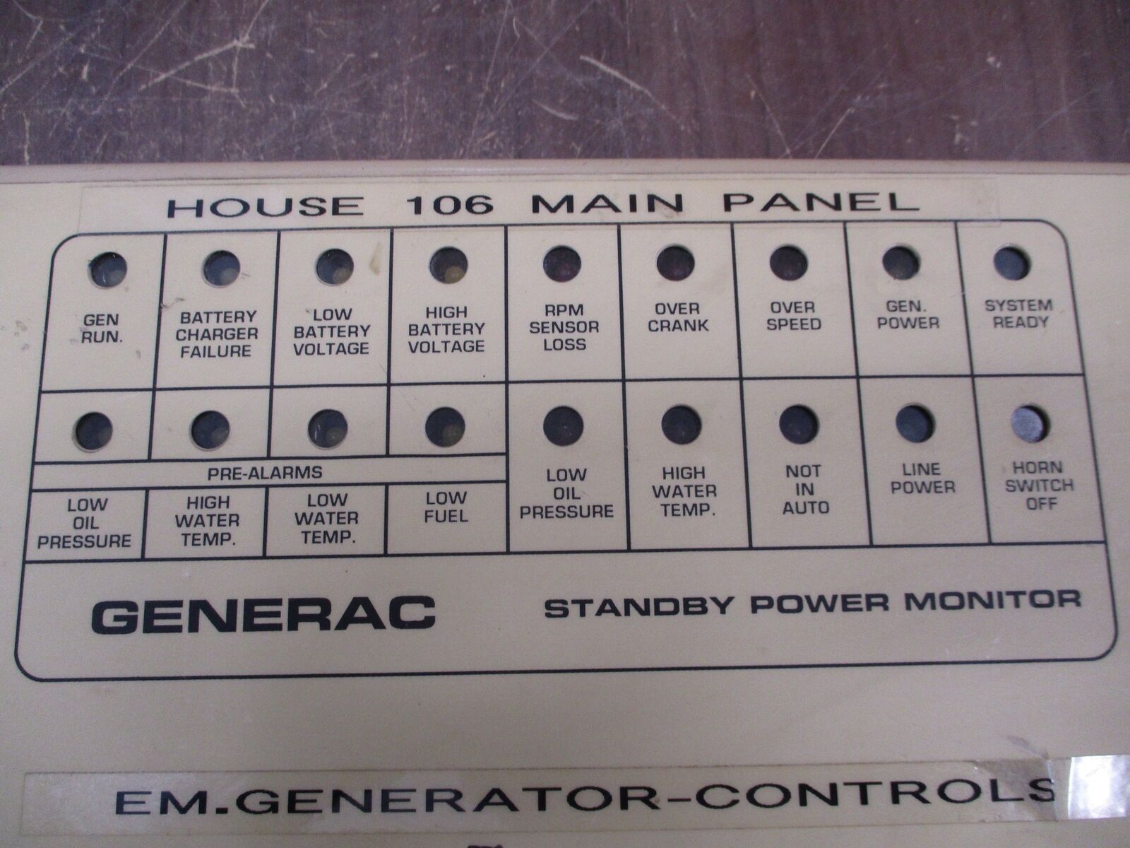 Generac Standby Power Monitor 86583 Used