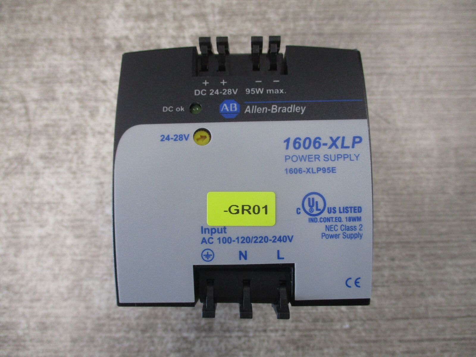Allen-Bradley Power Supply 1606-XLP95E Ser. A 95W Input: 100-120/220-240V / 2.1/
