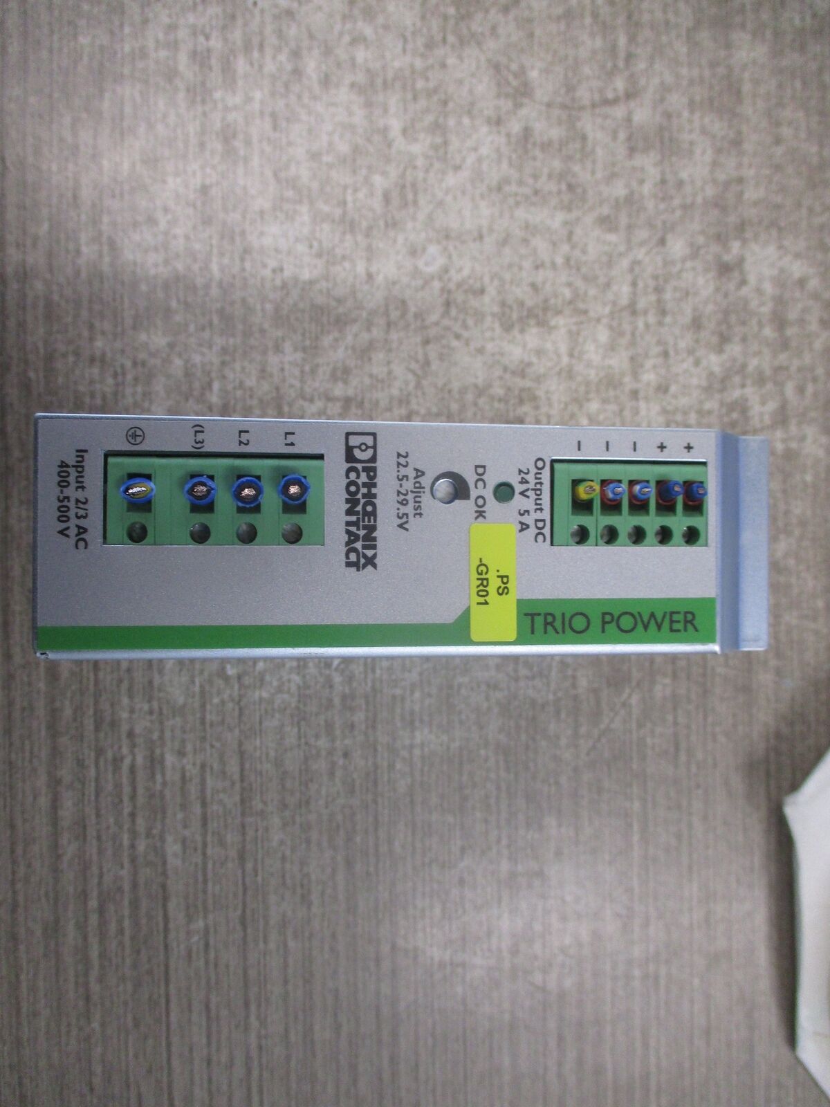 Phoenix Contact Trio Power Supply 2866462 TRIO-PS/3AC/24VDC/5 Input: 2/3x 400-50