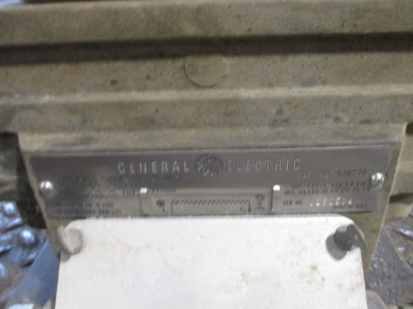 GE Type JKW-5 Current Transformer 638X78 Ratio 75:5A 15kV 25-60Hz Used