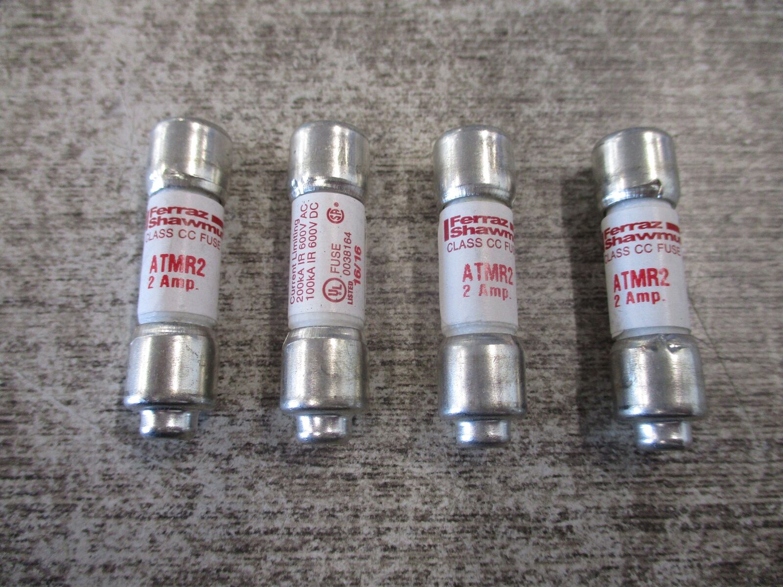 Ferraz Shawmut Fuse ATMR2 600V 2A * Lot Of 4 * Used
