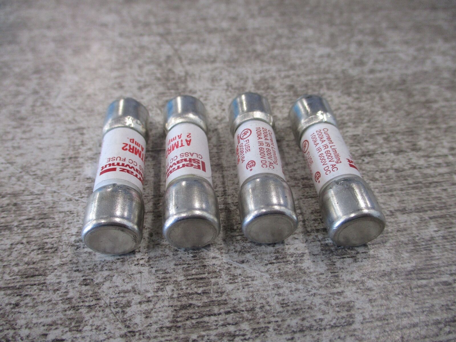 Ferraz Shawmut Fuse ATMR2 600V 2A * Lot Of 4 * Used