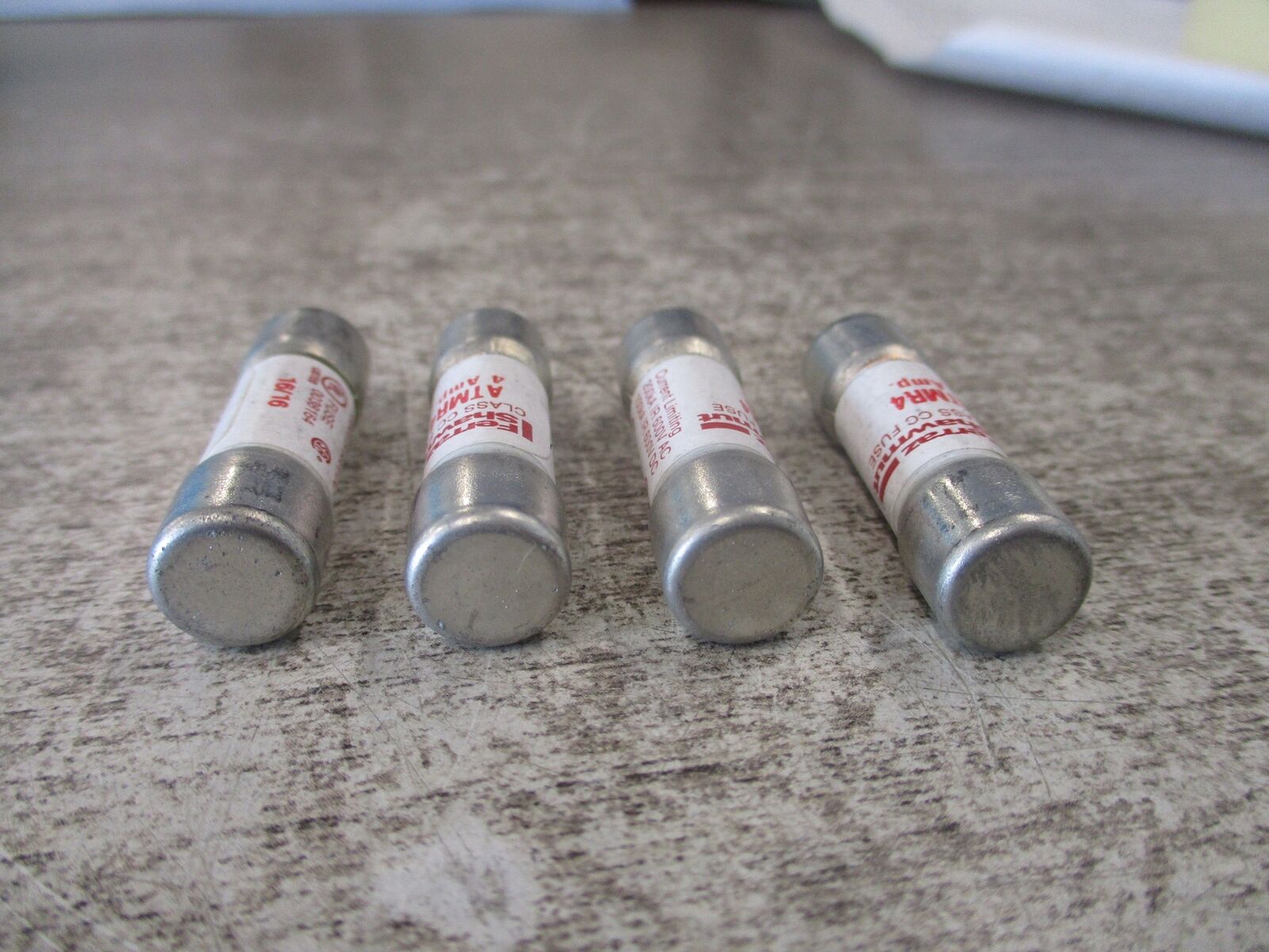 Ferraz Shawmut Fuse ATMR4 600V 4A * Lot of 4 * Used