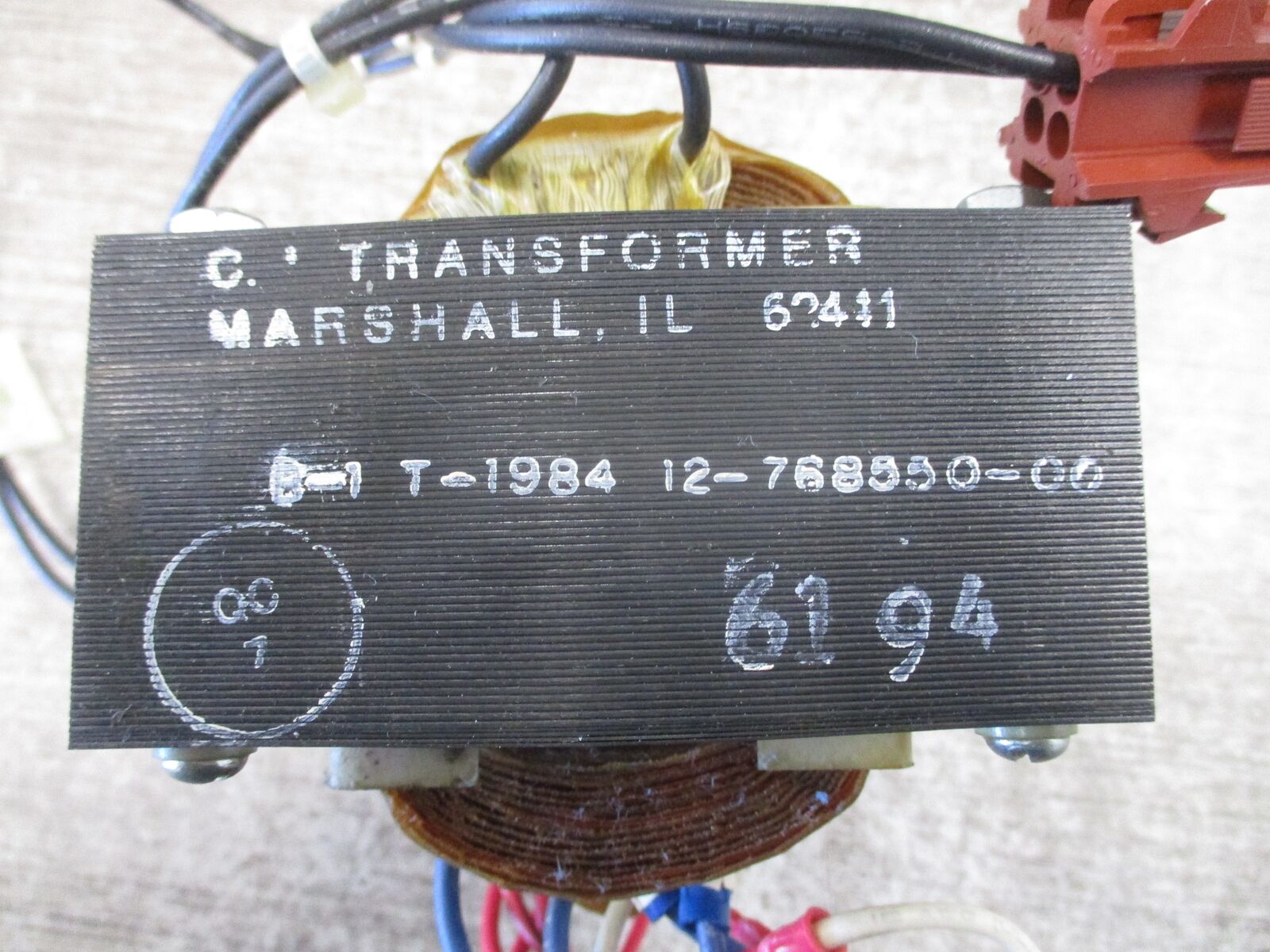 C.I. Transformer Co. Transformer 12-768550-00 Used