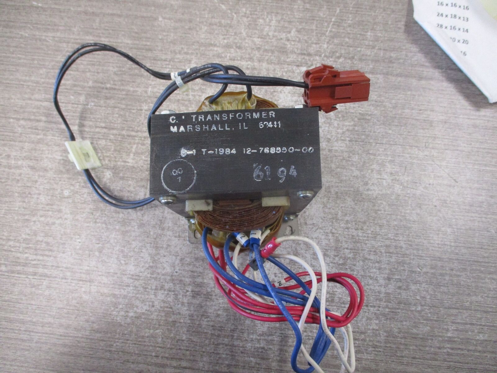 C.I. Transformer Co. Transformer 12-768550-00 Used