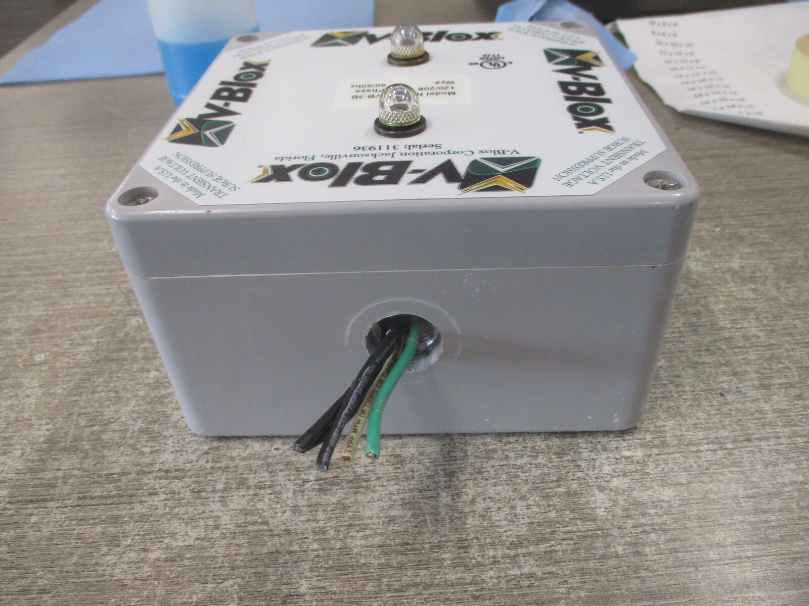 V-Blox Surge Suppressor VB-3B 120/208V 3Ph 50/60Hz Used