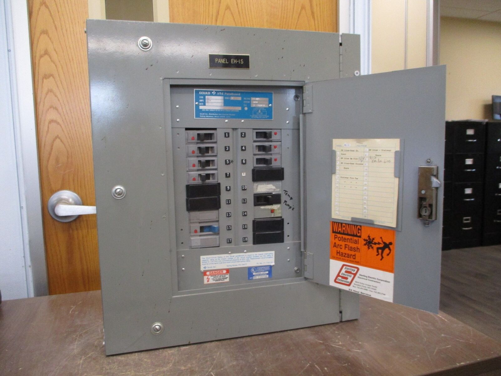 ITE Main Lug Breaker Panel NHB 100A Max 277/480V 3Ph 4W Used