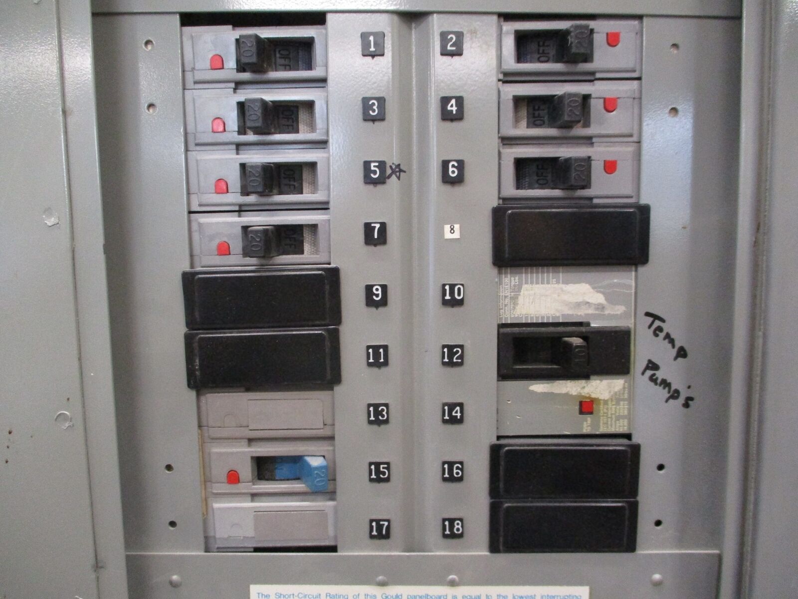 ITE Main Lug Breaker Panel NHB 100A Max 277/480V 3Ph 4W Used