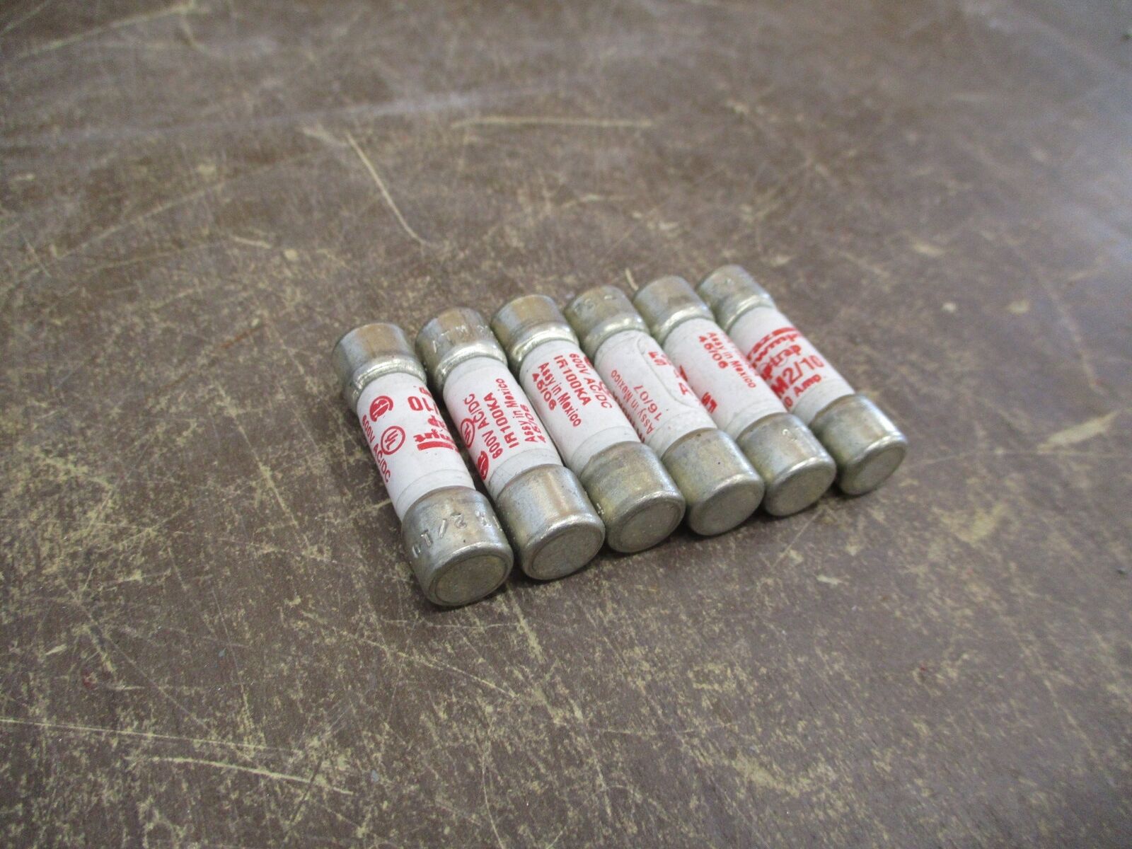 Ferraz Shawmut Amp-Trap Fuse ATM2/10 2/10A 600V *Lot of 6* Used
