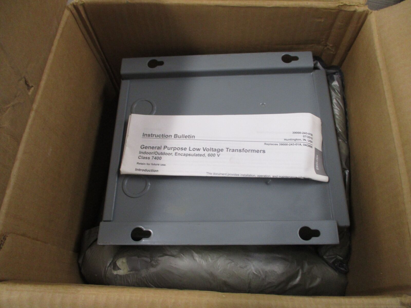 Square D Transformer 2S1F 2kVA Pri: 240/480V Sec: 120/240V 1Ph 60Hz New Surplus