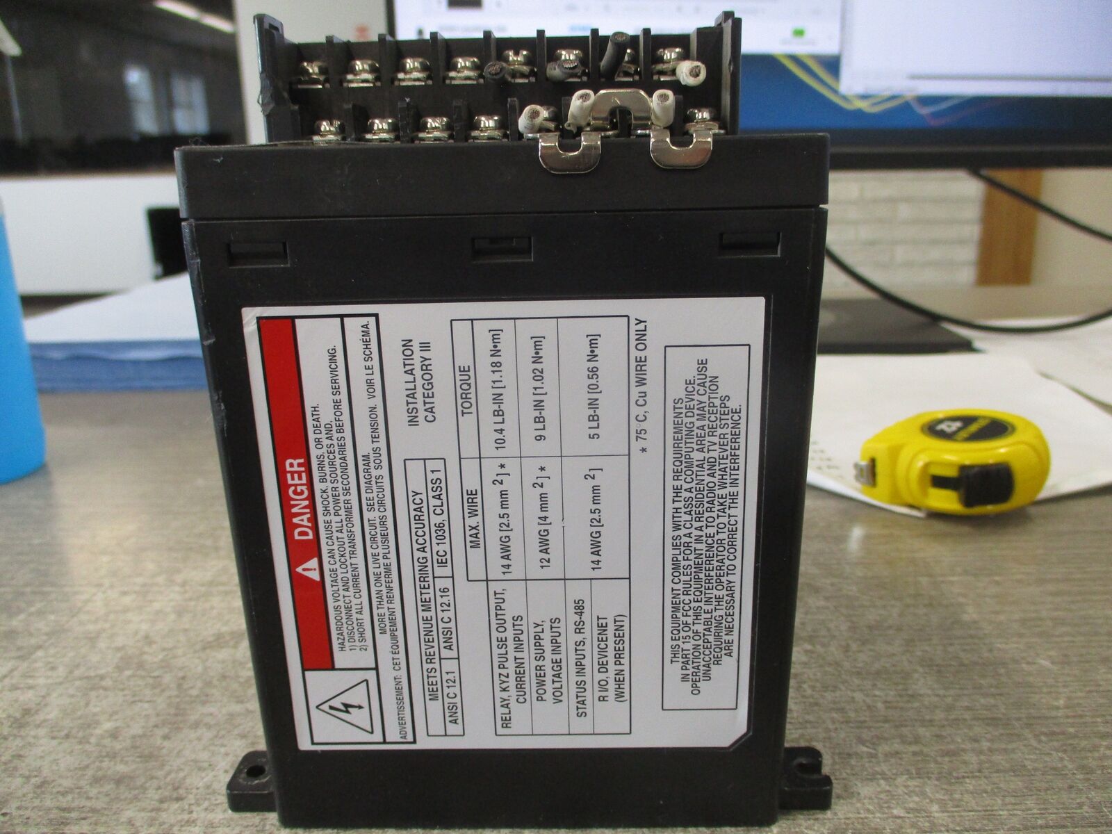 Allen-Bradley Powermonitor 3000 Power Monitor 1404-M405A-DNT Ser. A Base Unit FR