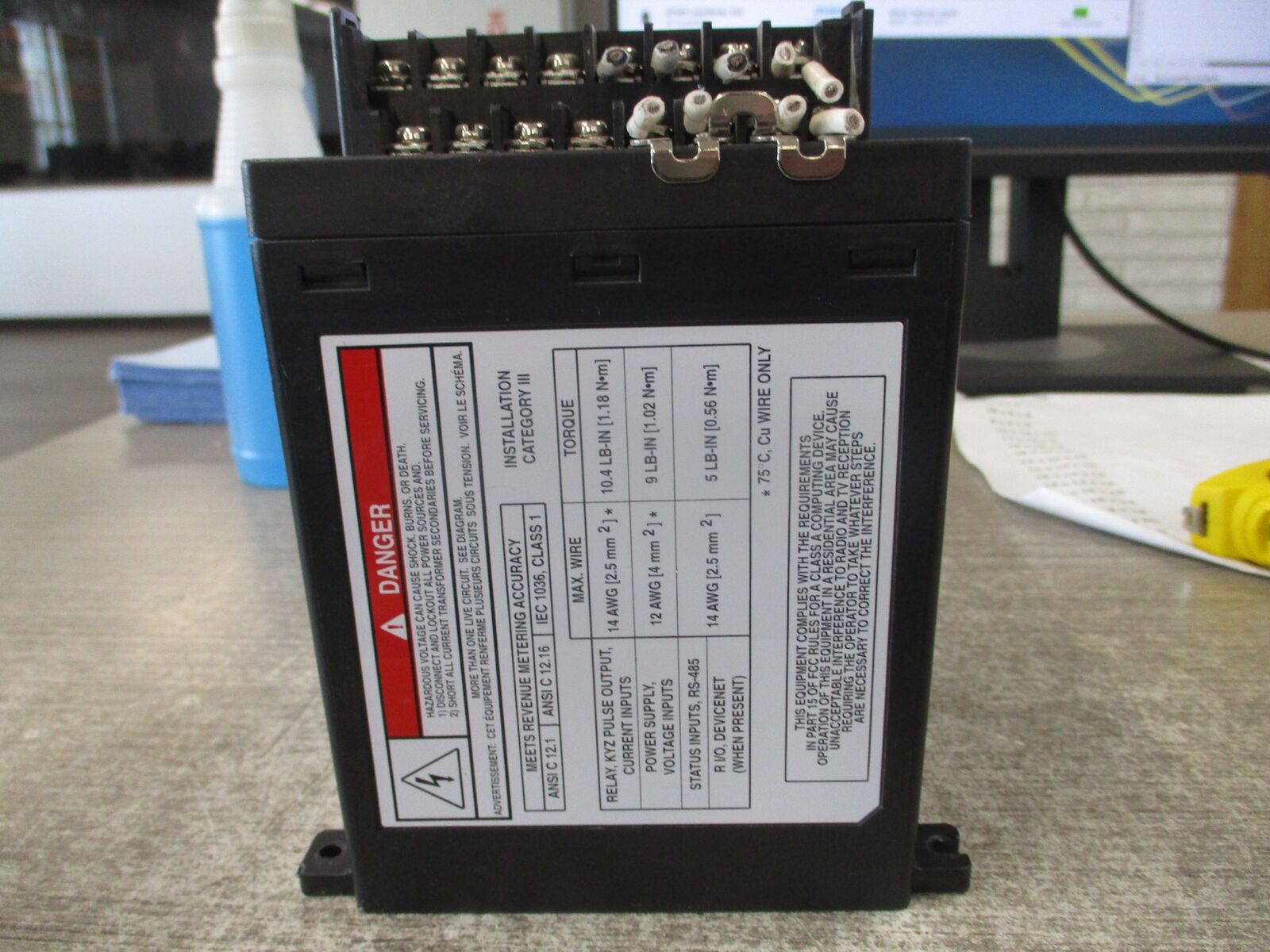 Allen-Bradley Powermonitor 3000 Power Monitor 1404-M405A-DNT Ser. A Base FRN: 1.