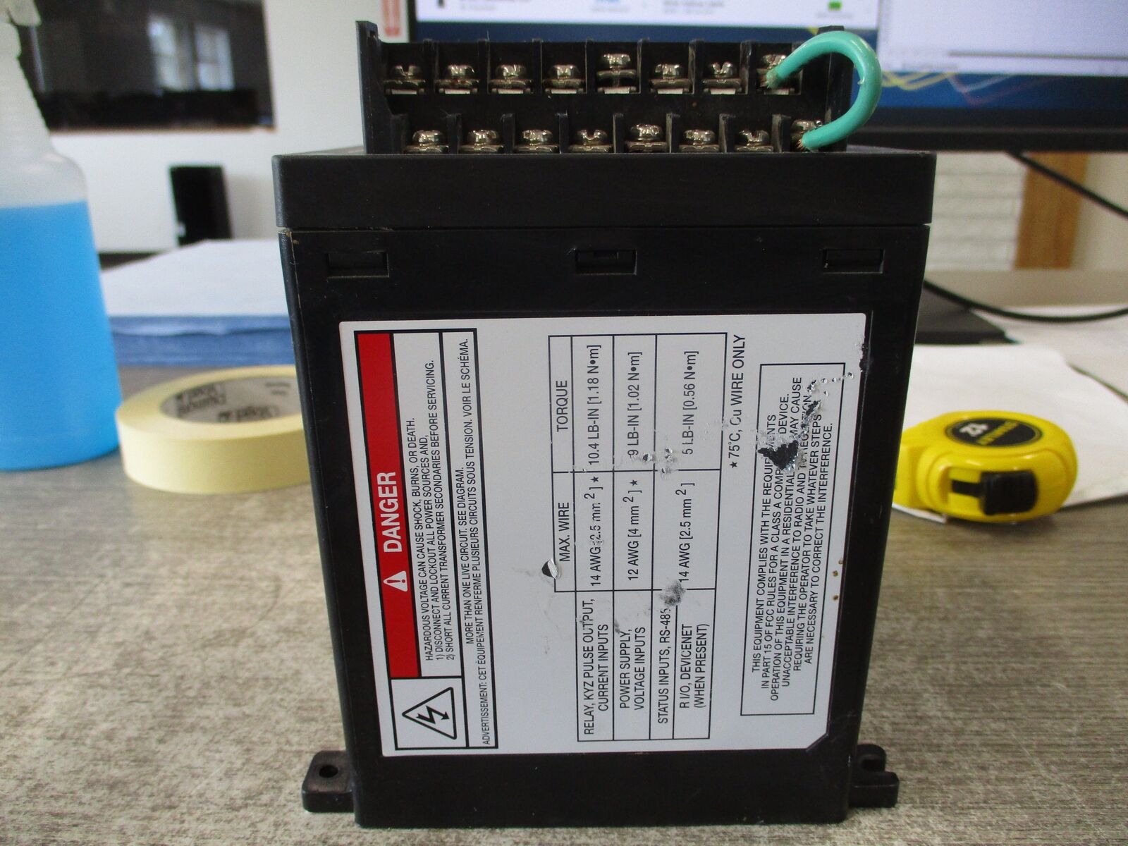 Allen-Bradley Powermonitor 3000 Power monitor 1404-M505A-DNT Ser. A Base FRN:4.2
