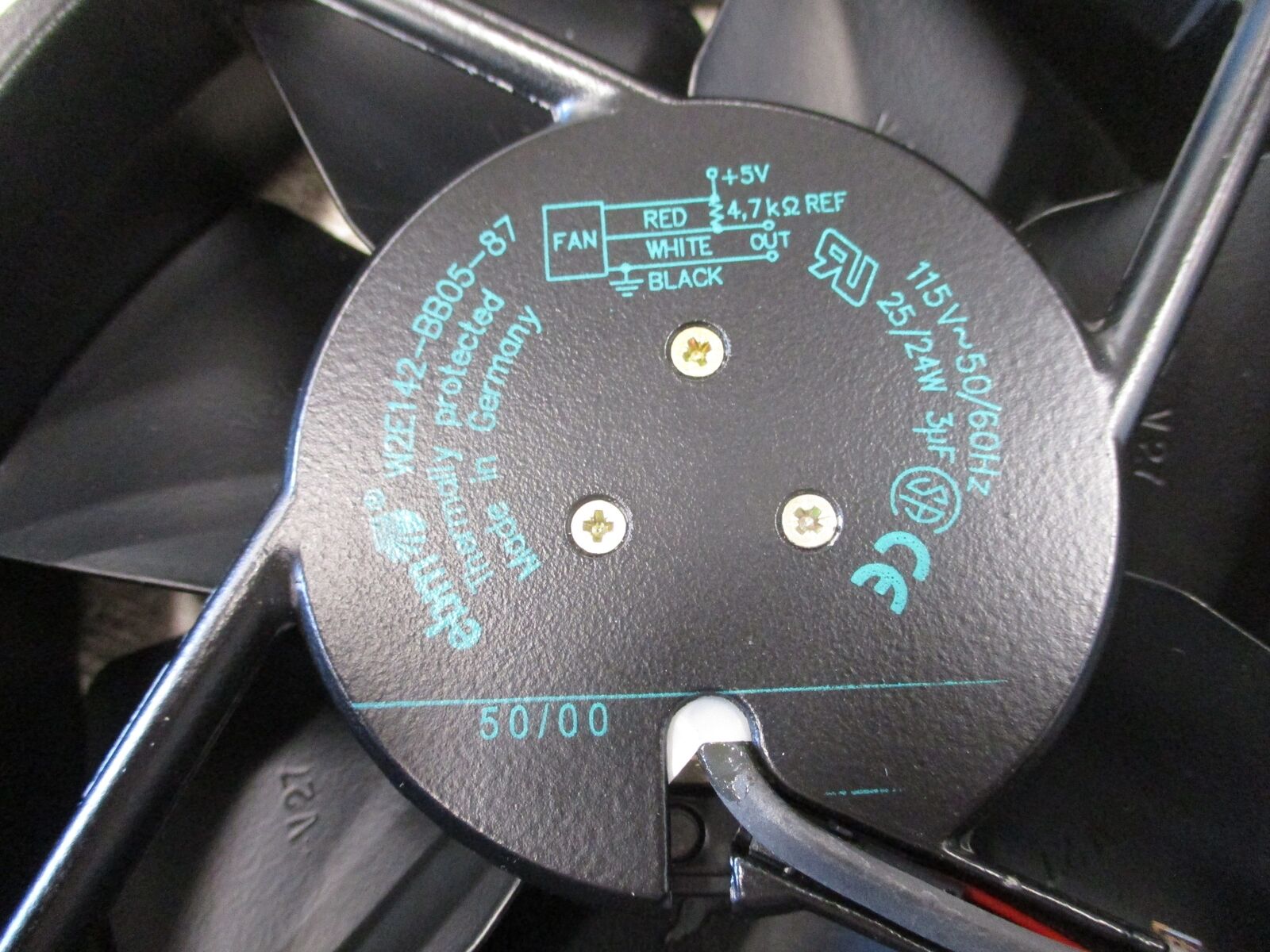 ebm Axial Fan W2E142-BB05-87 115V 50/60Hz 25/24W Used