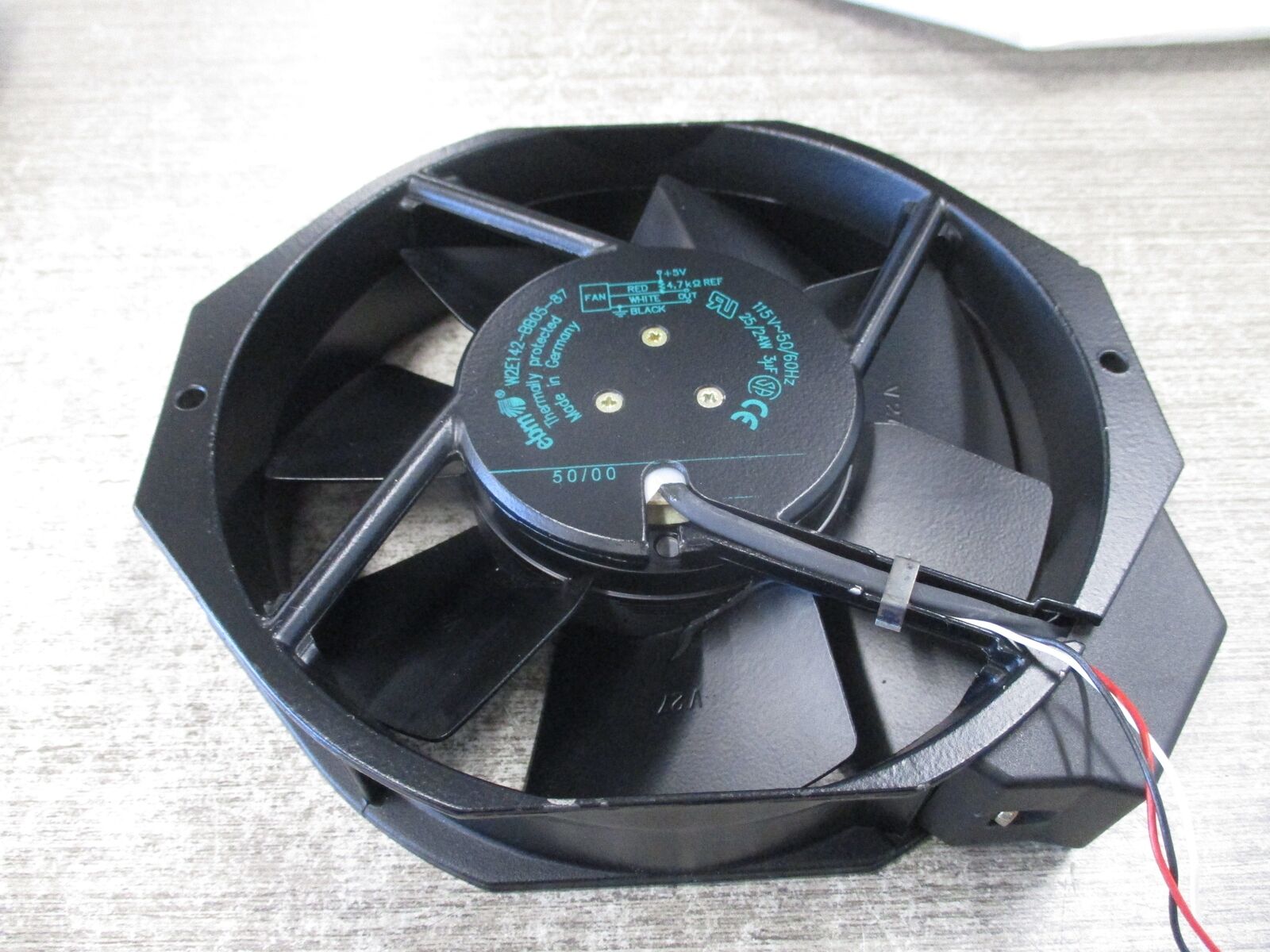 ebm Axial Fan W2E142-BB05-87 115V 50/60Hz 25/24W Used