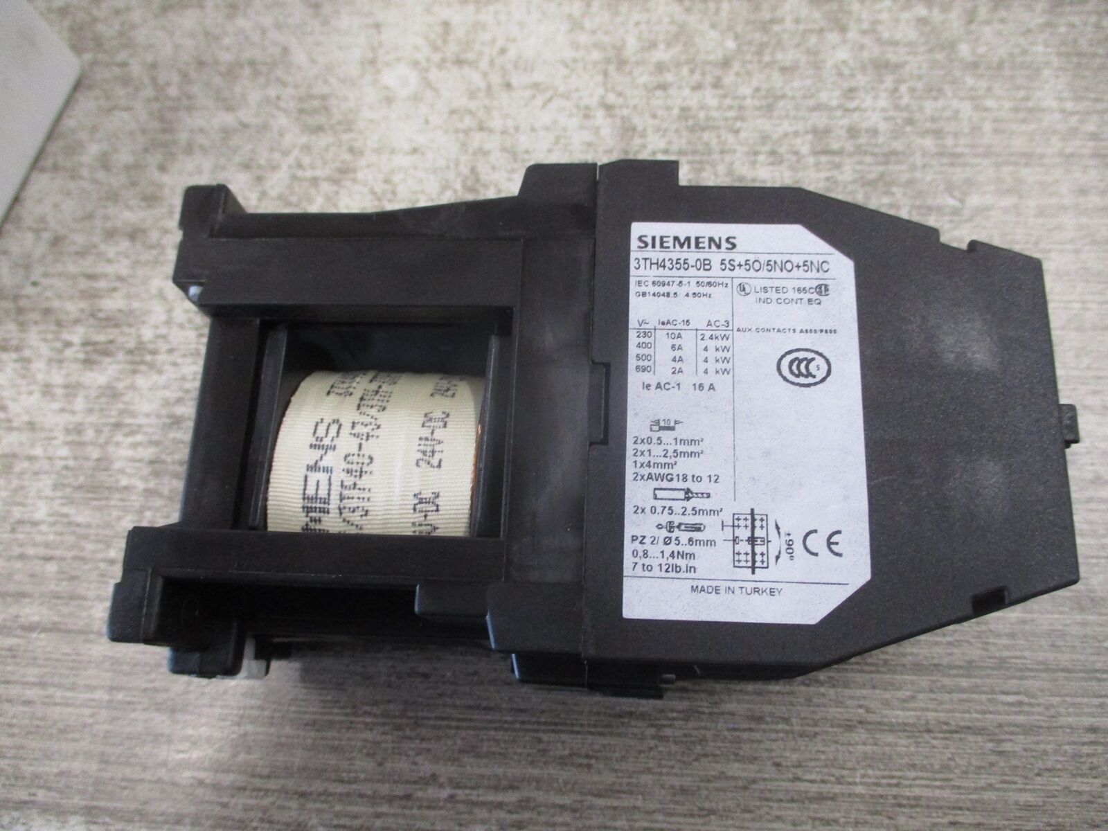 Siemens Contactor 3TH43 55-0BB4 24VDC Coil New Surplus