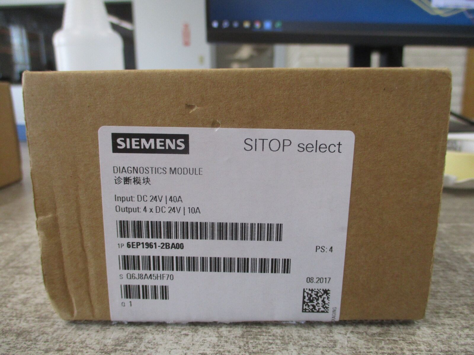 Siemens SITOP Select Diagnostics Module Input: 24VDC 40A Output: 4x 24VDC 10A Ne