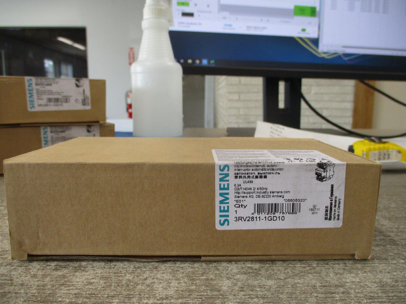 Siemens Circuit Breaker 3RV2811-1GD10 6.3A New Surplus