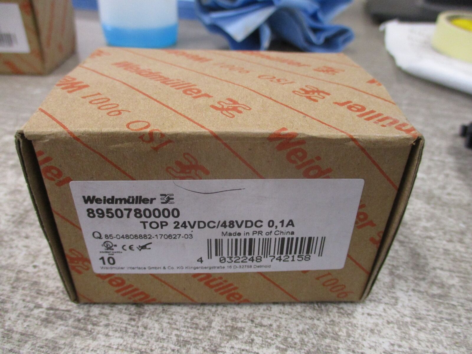 Weidmuller Solid State Relay 8950780000 24VDC/48VDC 0,1A * Box of 10 * New Surpl