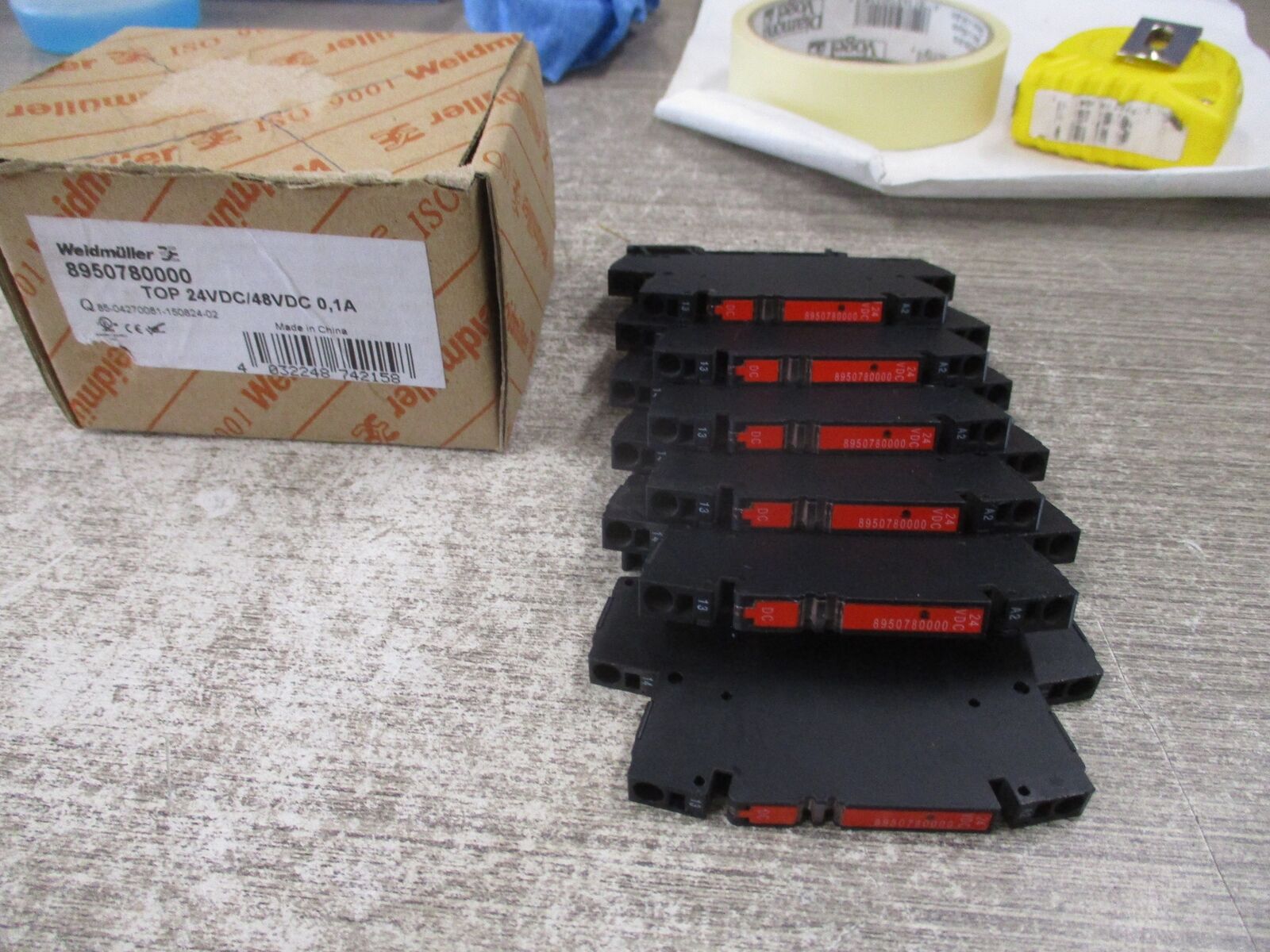 Weidmuller Solid State Relay 8950780000 24/48VDC 0.1A * Box of 6 * New Surplus