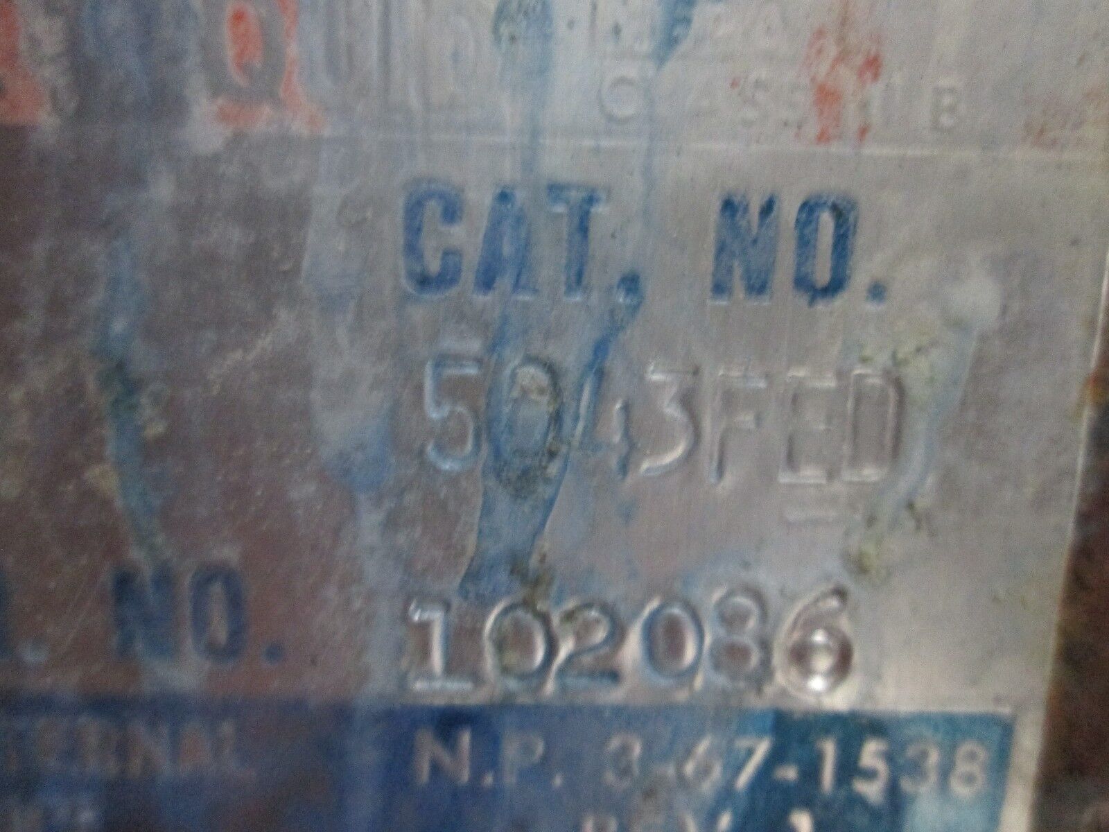 Sprague Eccol Univar Power Capacitor 5043FED 50 KVAR 480V 3Ph 60Hz Used