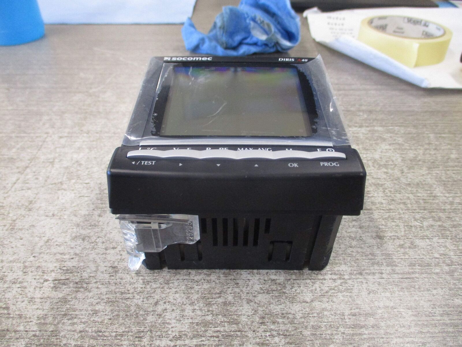 Socomec DIRIS A40 Multifunction Meter 48250201 * (2) Mounting Brackets * Used