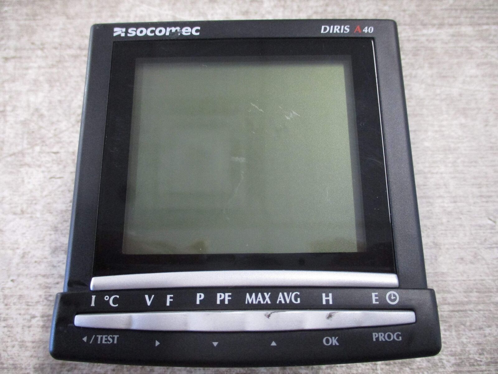 Socomec DIRIS A40 Multifunction Meter 48250201 * Scratched Screen * Used