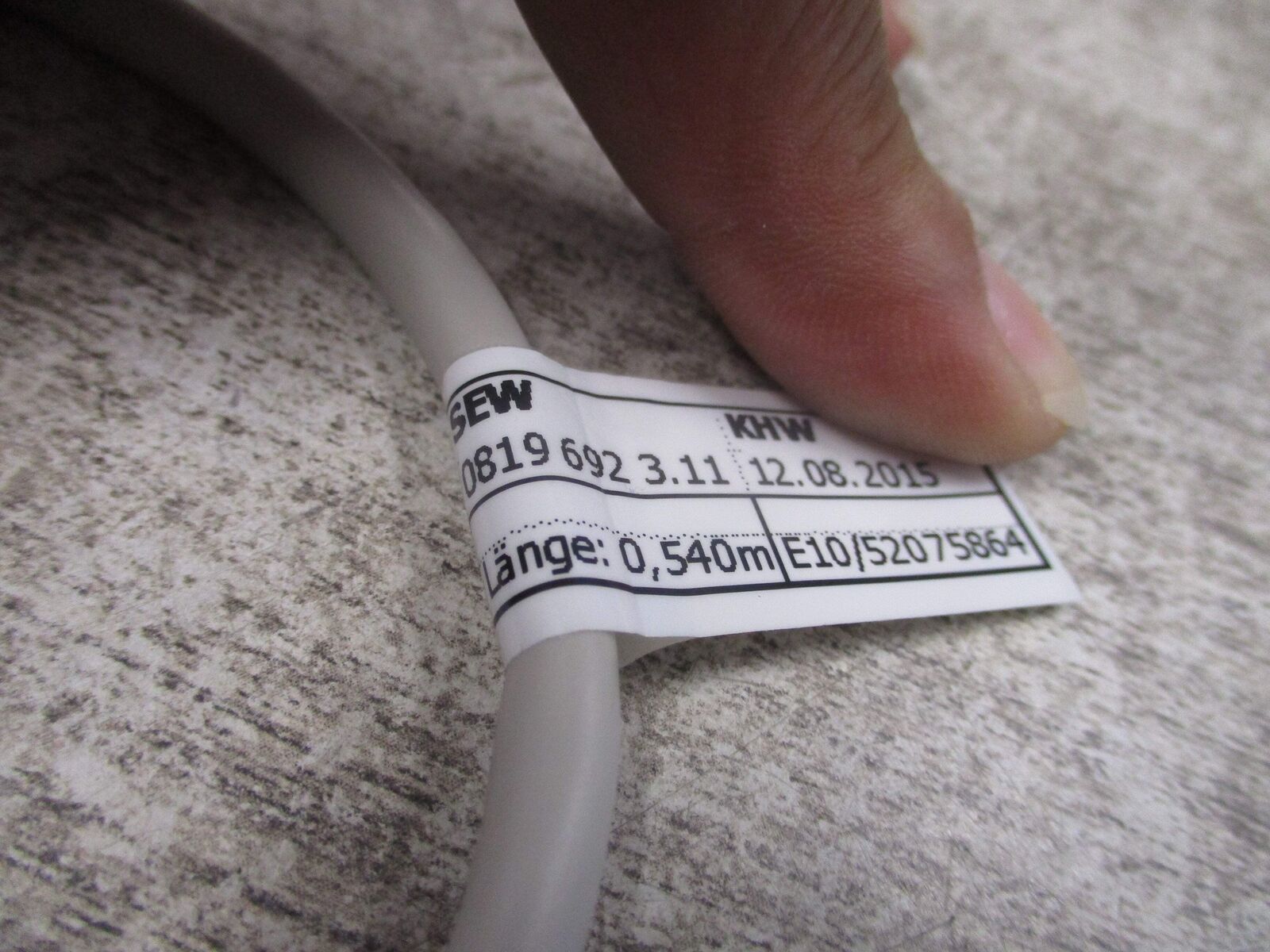 Sew-Eurodrive Connection Cable 0819 692 3.11 * No Box * New Surplus
