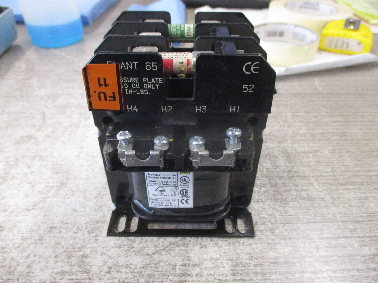 Square D Transformer 9070TF100D23 0.1kVA Pri: 120/240V Sec. 24V 50/60Hz Used