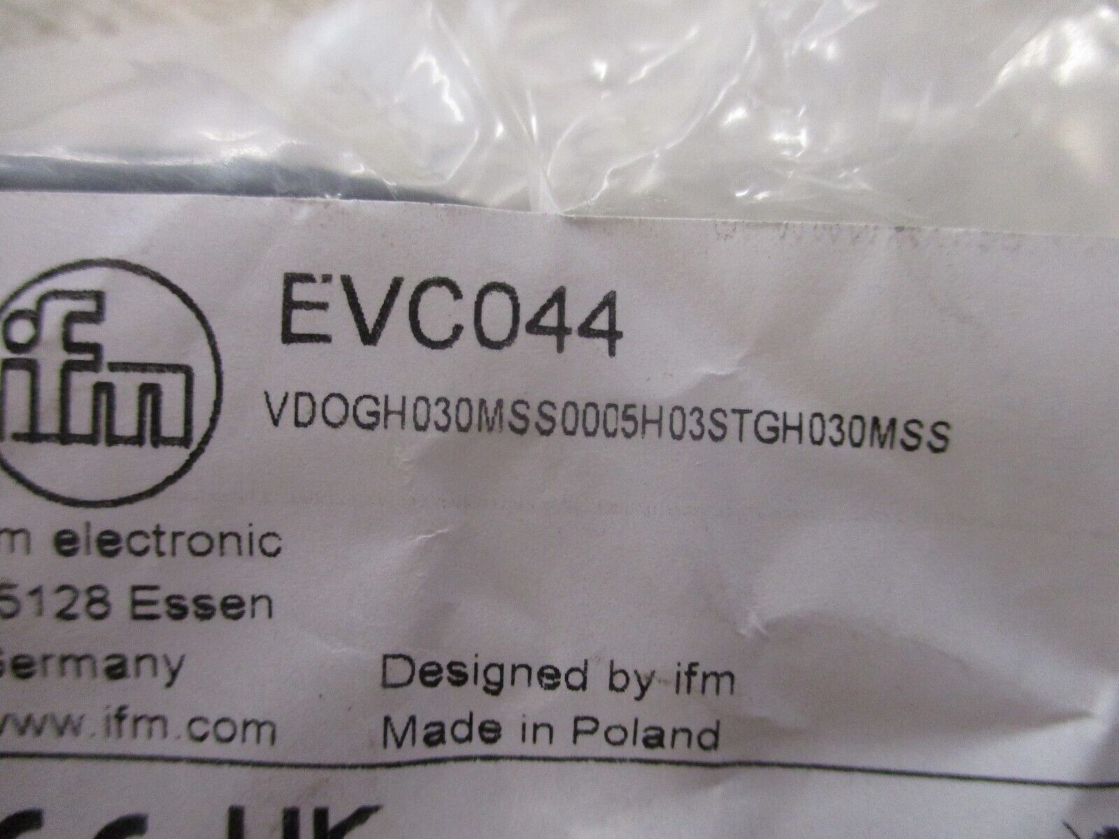 ifm EVC044 Connection Cable VDOGH030MSS0005H03STGH030MSS M12 5m New Surplus