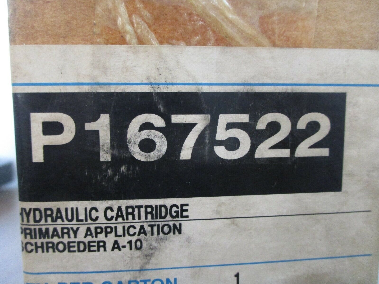 Donaldson Hydraulic Cartridge P167522 Schroeder A-10 New Surplus