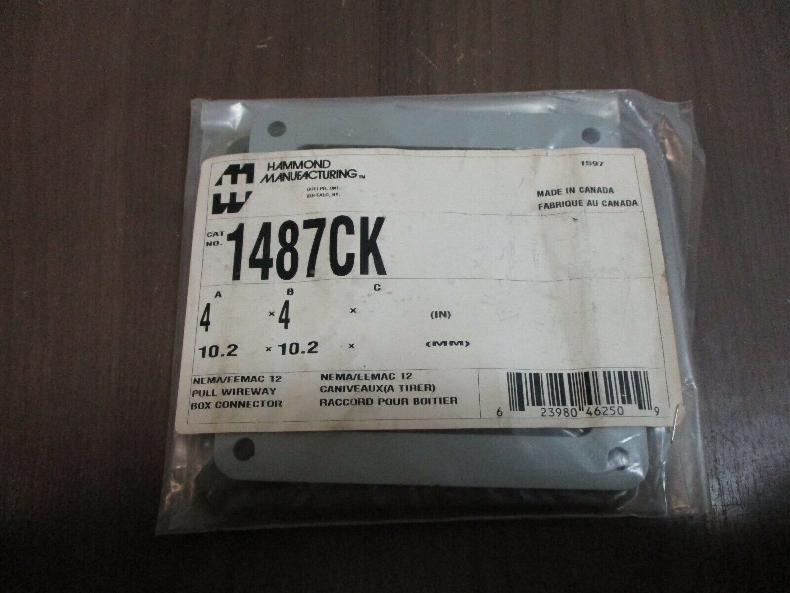Pull Wireway Box Connector 1487CK Size: 4"x4" Nema/EEMAC12 New Surplus