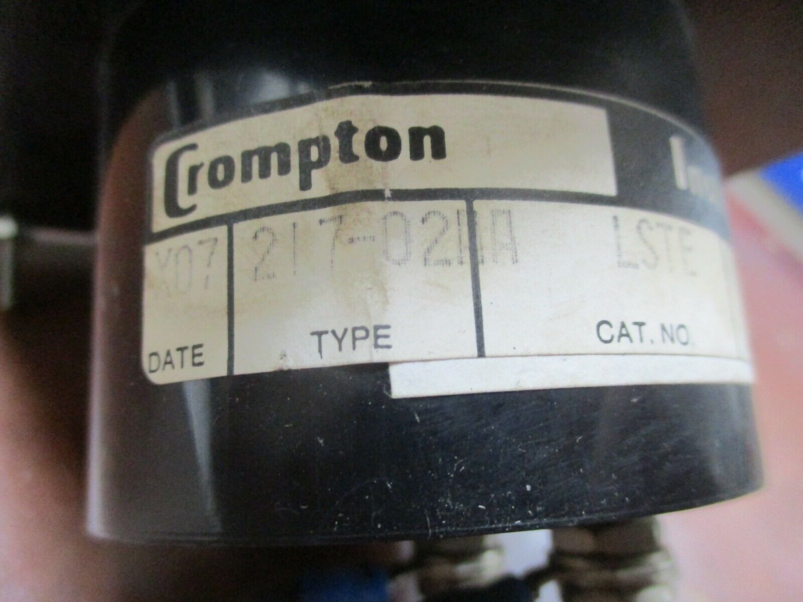Crompton AC Ammeter 217-02AA LSTE Range: 0 - 1600A Used