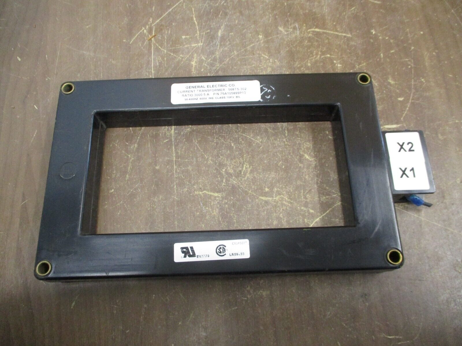 GE 568TS-302 Current Transformer 75A105899P13 Ratio 3000:5A 600V 50-400Hz Used
