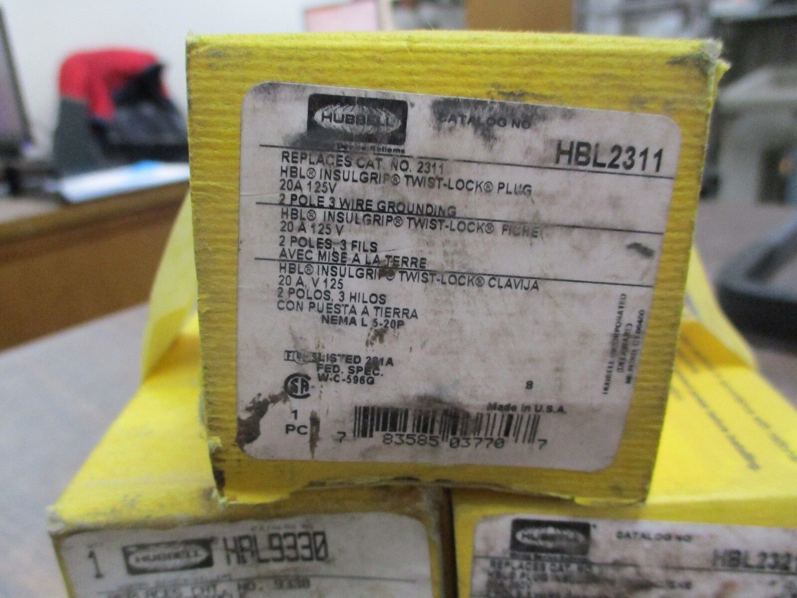 Hubbell Twist Lock Plugs HBL9330 HBL2321 HBL2321 HBL2311 HBL2311 *Lot of 5*