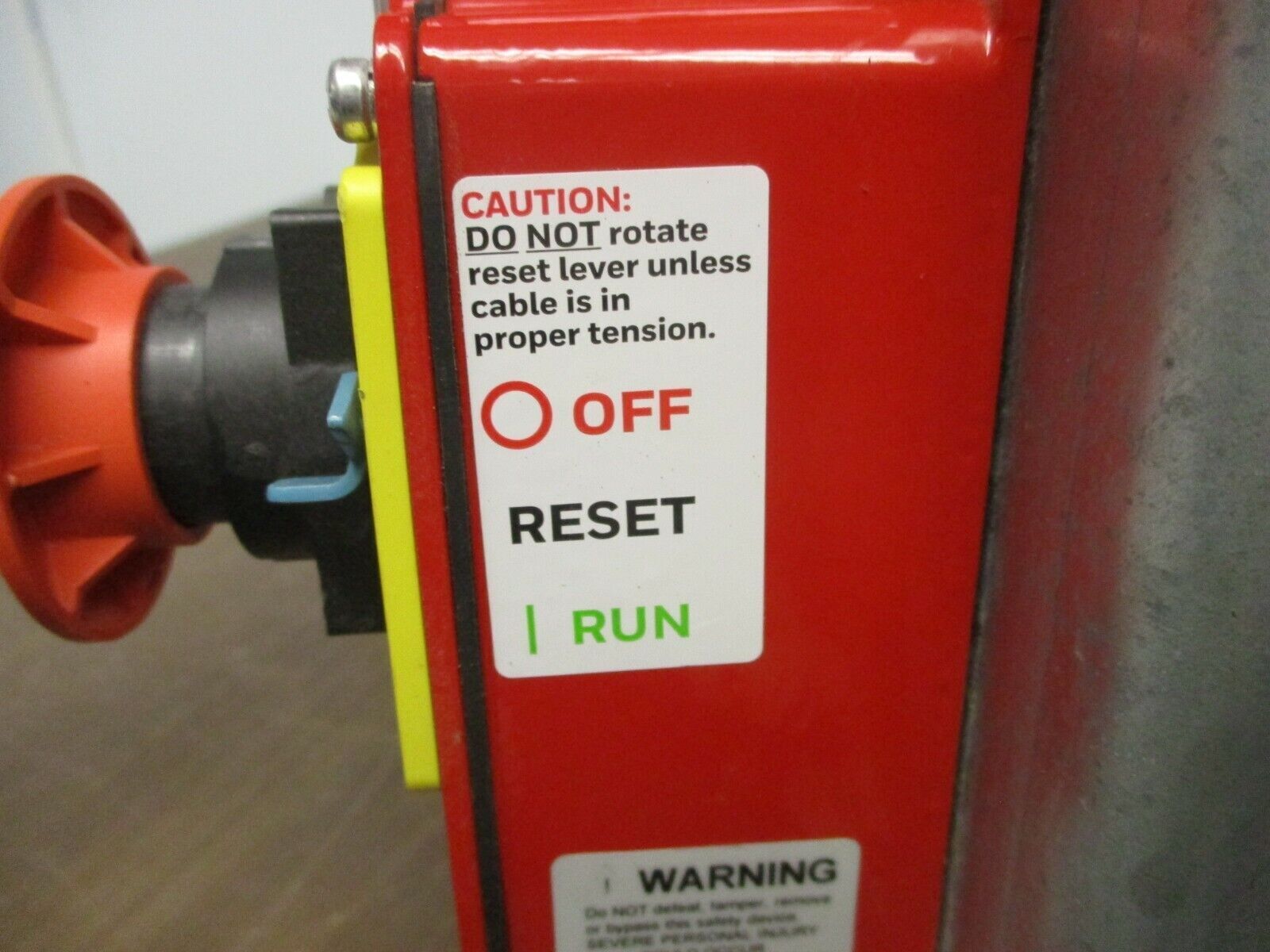 Honeywell Micro Switch Cable Pull Switch 1CPSA2-F03 w/Mounting Plate Type 1 Encl